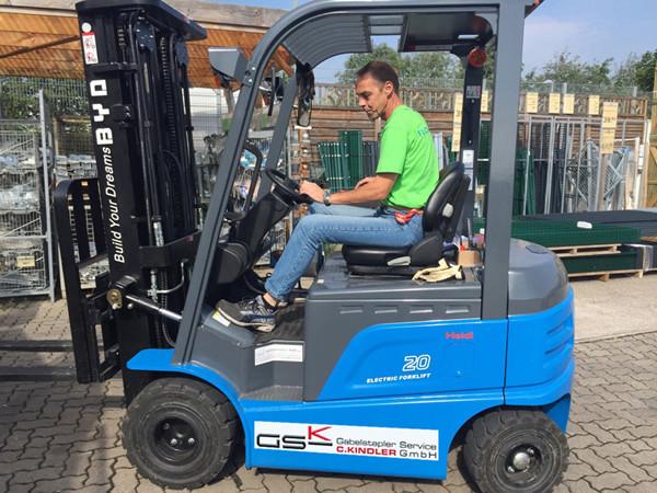 Buy cheap Lifting Height 3m 2 Ton Battery Powered Lift Trucks With AC Motor Power Souce from wholesalers