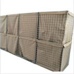 Olive Green Gabion Military Sand Wall Hesco Barrier PVC Coated 300g/M2
