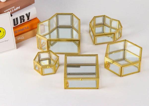 Buy cheap Glass Greenhouse heart shape Lace jewelry accessories gift package box cover circle boxes glass display box from wholesalers