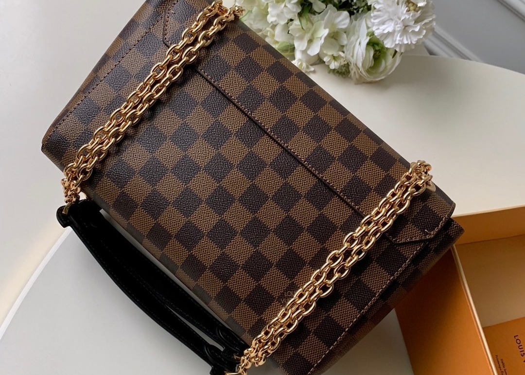 M40108 M40109 M401130 M40312 Damier Ebene Carvas And Soft Cowhide With Unique Design Chain Cross-Body Bag