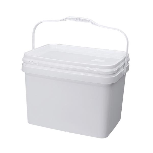 Thickened Lid Plastic Rectangle Bucket With Lid For Outdoor Fishing Camping 4
