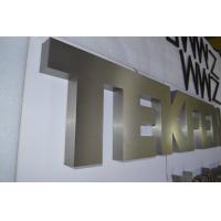 Buy cheap 3D Galvanized Decorative Metal Letters 2mm -25mm Depth Mirror Polished / Brushed product