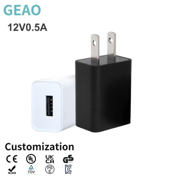 Buy cheap 12V 0.5A AC DC Wall Mounted USB Charger With Short Circuit Protection from wholesalers