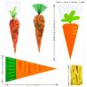 Buy cheap Cellophane Cone Sweet Bags With Carrot Design from wholesalers