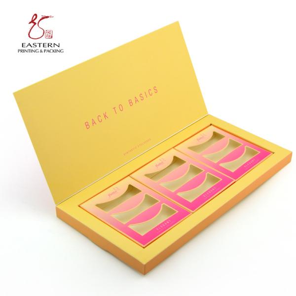 Buy cheap CMYK Printing Foldable Eyelash Packaging Box High Hardness from wholesalers