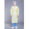 Buy cheap 50GSM Reusable Yellow Stripe General Medical Isolation Gown from wholesalers