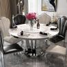 Buy cheap Round Dining Room Stainless Steel Marble Tables Customized Color from wholesalers