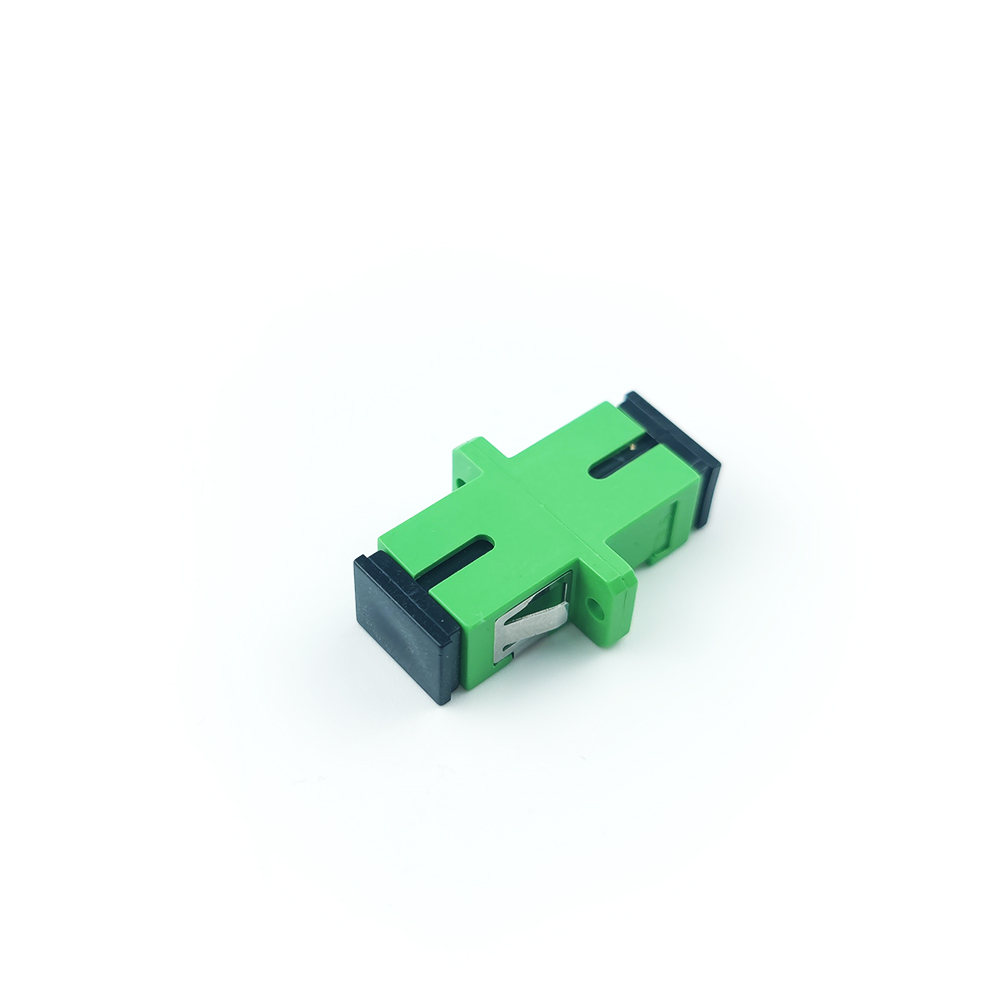 FTTH SC Optic Fiber Adapter with UPC Eared Dustproof Simplex Coupler Manufactured by PBT