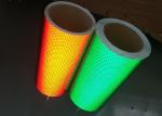 PVC Green Blue Orange Printable Reflective Sign Vinyl Polyester Material 1.22m