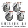 Buy cheap 4 Piece Set Industrial 3/4/5 Inch Medium Duty TPR Top Plate Swivel Casters With Brake from wholesalers