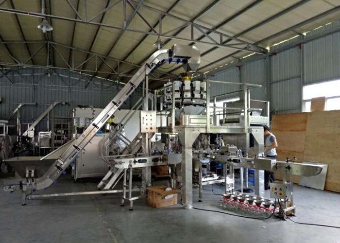 Mixed Dry Fruit 1.6L PLC Fruit Multihead Weigher