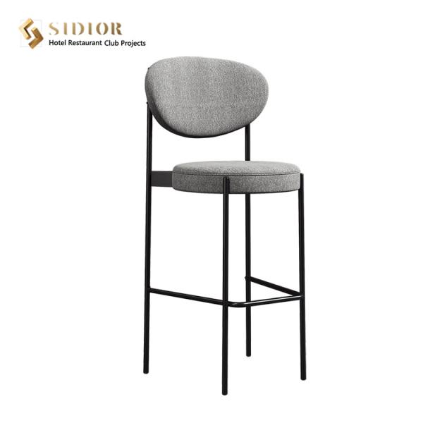 Buy cheap Restaurant Bar Chair, Hotel Bar Stool, Club High Chair, Stool Chair, High Density Foam, PU Leather Upholstery from wholesalers