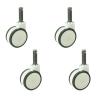 Buy cheap ISO9001 5 Inch TPR Long Stem Medical Bed Caster Wheels With Central Lock from wholesalers
