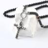 Buy cheap Stainless steel skull cross pendant, European and American cross-border trendy boyfriend necklace hang tag from wholesalers