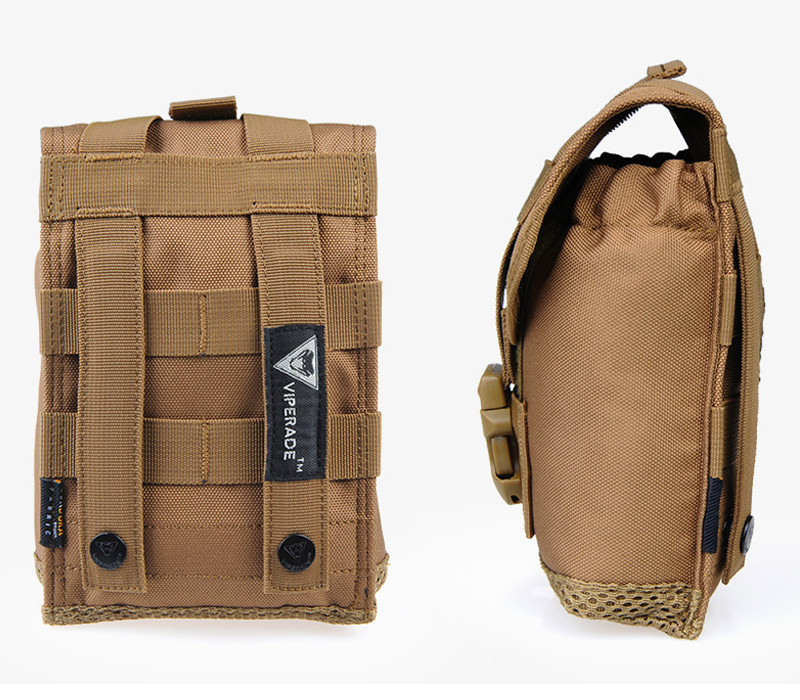 Buckle Type Canvas Water Bottle Carrier Bag For Hiking