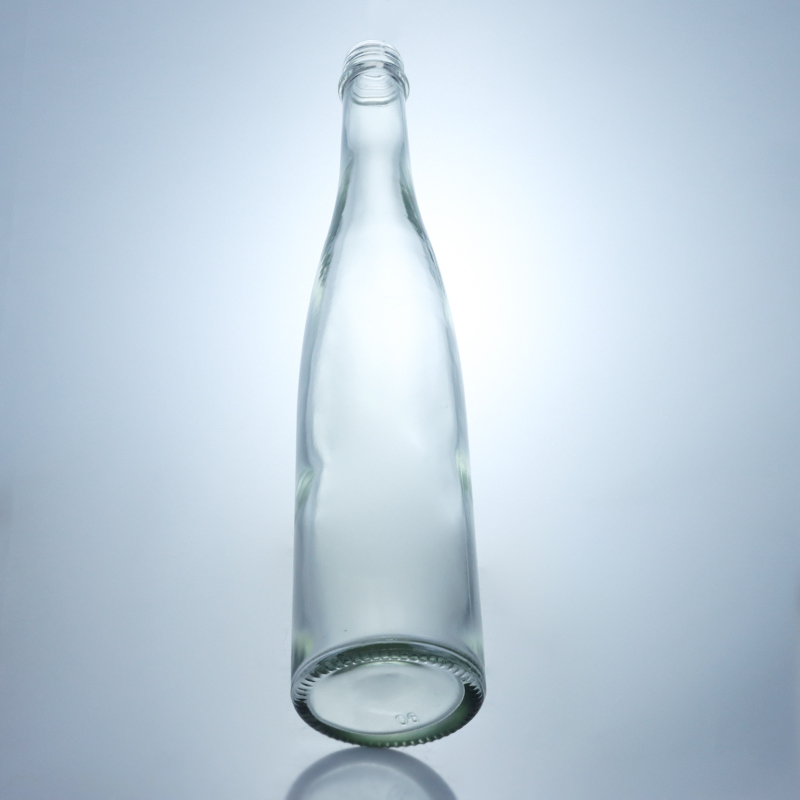 Beverage Container Tall and Thin Super Flint Glass Bottle with Screw Top