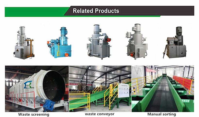 Secondary Combustion Chamber High Temperature Treatment Hospital Waste Incinerator 1