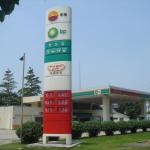 Outdoor 8.889 Gas Station Price Flip Signs Magnetic Flip Up Digital Price