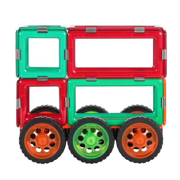 Buy cheap Kids Magnetic Tiles Vehicles Double Decker Sightseeing Bus Magnetic Building Blocks from wholesalers