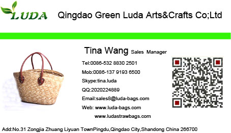 LUDA 2016 popular lady seagrass straw tote bag handbags