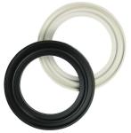 90 Shore A Pantone Color PTFE Rubber Gasket For Triclamp