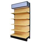 Customized Color Wood Gondola Shelving Retail Grocery Shelves For Book Stores