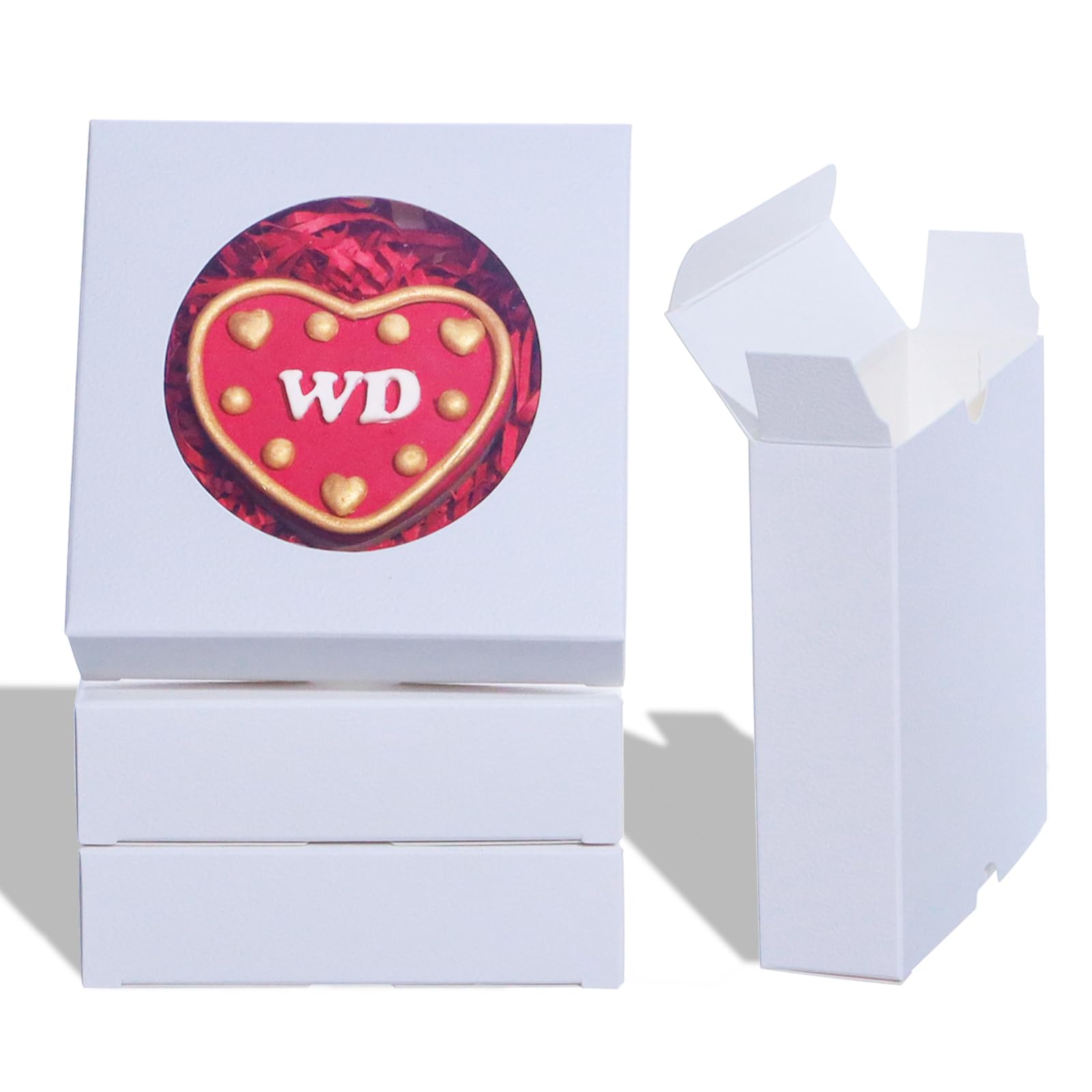 Others Custom Print Folding Cookie Candy Cake Food Wraps Paper Box With Window Display