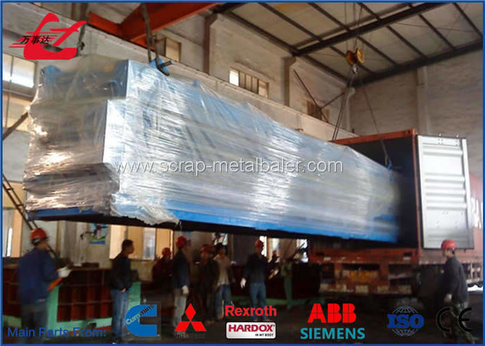 Electrical Control Newspaper Compactor Waste Paper Baling Machine 4 Wires