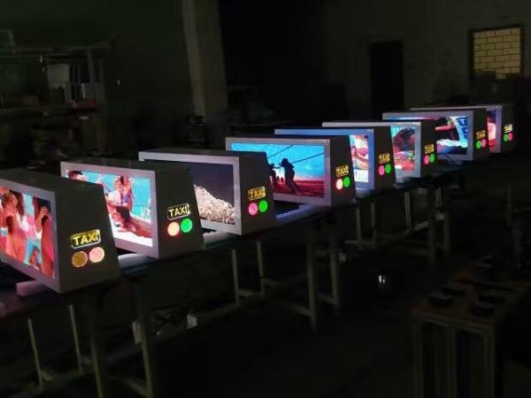 Buy cheap SMD 3528/2727 full color taxi top advertising led display for indoor / outdoor from wholesalers
