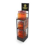 Hot Selling Supermarket Double-side Wine Bottle Display Rack Floor Wine Display