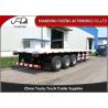 Buy cheap 2 / 3 Axle 20 Foot Flatbed Trailer / Truck Flatbed Trailers With Container Lock from wholesalers