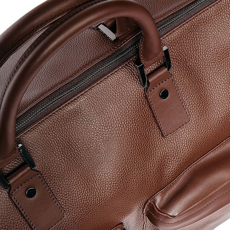 Fashionable Leather Business Suit Travel Bags Collapsible For Men