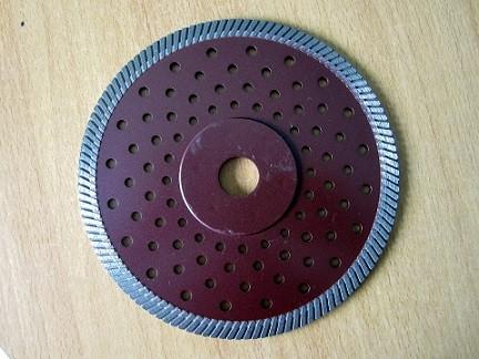 Dark Red Circular Turbo Diamond Saw Blade , 230mm Angle Grinder Diamond Blade