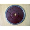 Buy cheap Dark Red Circular Turbo Diamond Saw Blade , 230mm Angle Grinder Diamond Blade Concrete from wholesalers