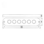 Slim Surface Mount 90W IP68 Yacht Underwater Lights