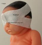 Nonwoven Fabric Eye Protection Mask V Style Infant Baby Products Blue And White