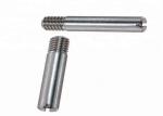 Wear Resistant Stainless Steel Fasteners / Slotted Headless Screw With Shank
