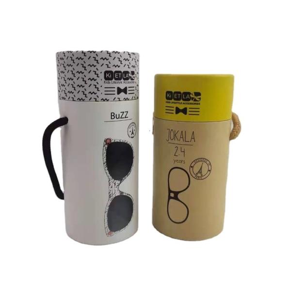 Buy cheap Round Craft Paper Cylinder Packaging Recyclable Cardboard Tube Gift Box With Handle from wholesalers