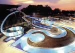 30X72m Floor Space Fiberglass Water Slide 4 Persons / Time Sliding Mode