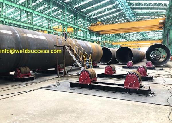 Buy cheap Heavy Duty Pipe Welding Rotator, 100T Bolt Adjustment Welding Tank Roller Stands from wholesalers