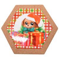 Buy cheap Hexagonal Natural Cork Placemats Heat-proof Pads Antiwear PROP65 product