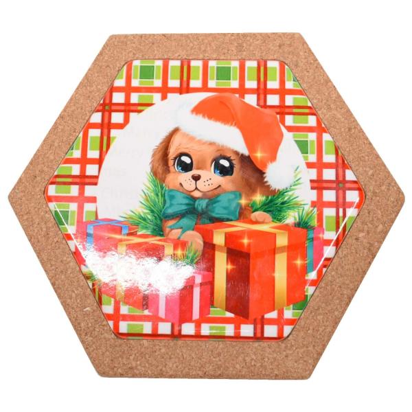 Buy cheap Hexagonal Natural Cork Placemats Heat-proof Pads Antiwear PROP65 from wholesalers