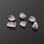 Jewelry Watch Ring Acrylic Price Tag Cube Adjustable Sale Blocks Tags Display