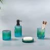 Buy cheap Colorful Shells Style Glass Soap Foam Dispenser Toothbrush Holder Bathroom Accessories Set from wholesalers