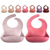 Buy cheap SGS Bpa Free Adjustable Modern Twist Bucket Bib Waterproof Funny Silicone Bibs product