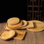Bamboo Plant Saucer Blank Bamboo Coasters For 3.2 Inch Plant Pots Succulent