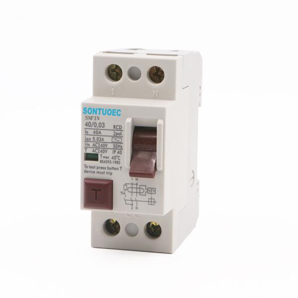 Buy cheap Residual Current 2P 4P 415V PA66 ELCB Circuit Breaker from wholesalers