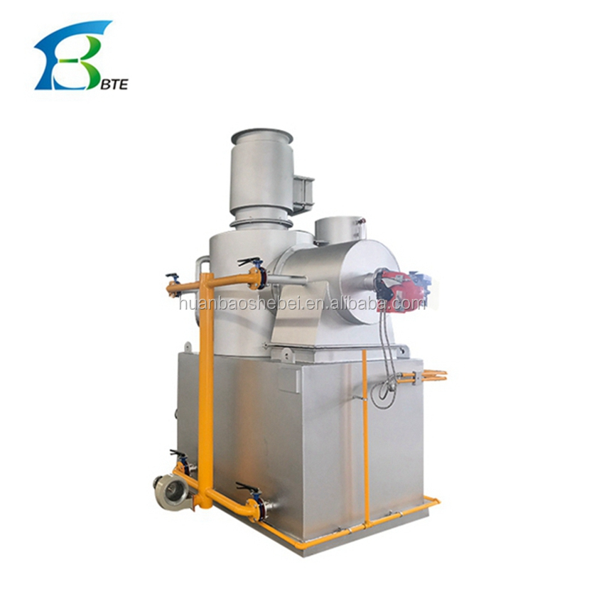 Water Source Fuel Incinerator For Chemical Waste Capacity 10-500kgs/Batch Silver Blue
