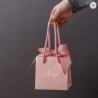 Buy cheap CMYK Small Wedding Ribbon Handle Gift Bags Thank You Paper Bag 300gsm from wholesalers