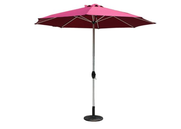 Buy cheap Commercial Heavy Duty Wooden UV Beach Umbrella 3.00mm Ribs Manual Open Close from wholesalers